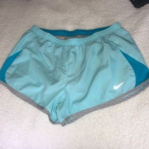 blue nike running shorts